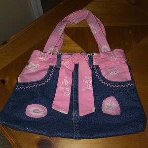 UGA blu jean/pink purse